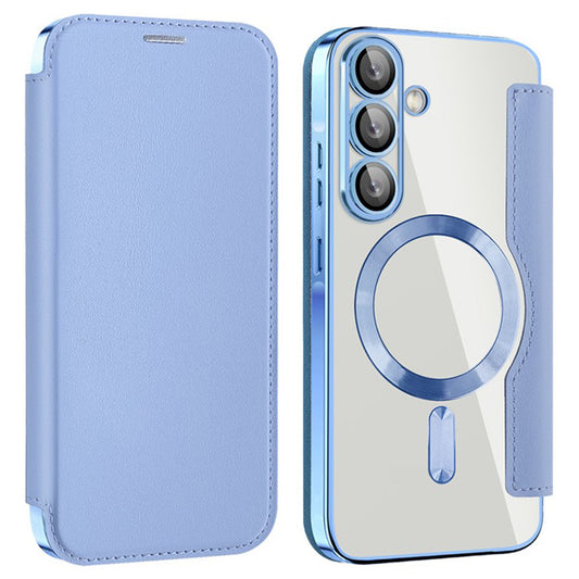 MagSafe-Hülle für Samsung Galaxy A36 A366, Techsuit, SmartMag Book, Blau