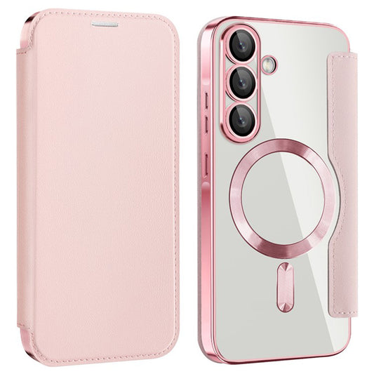 MagSafe-Hülle für Samsung Galaxy A36 A366, Techsuit, SmartMag Book, Rosa