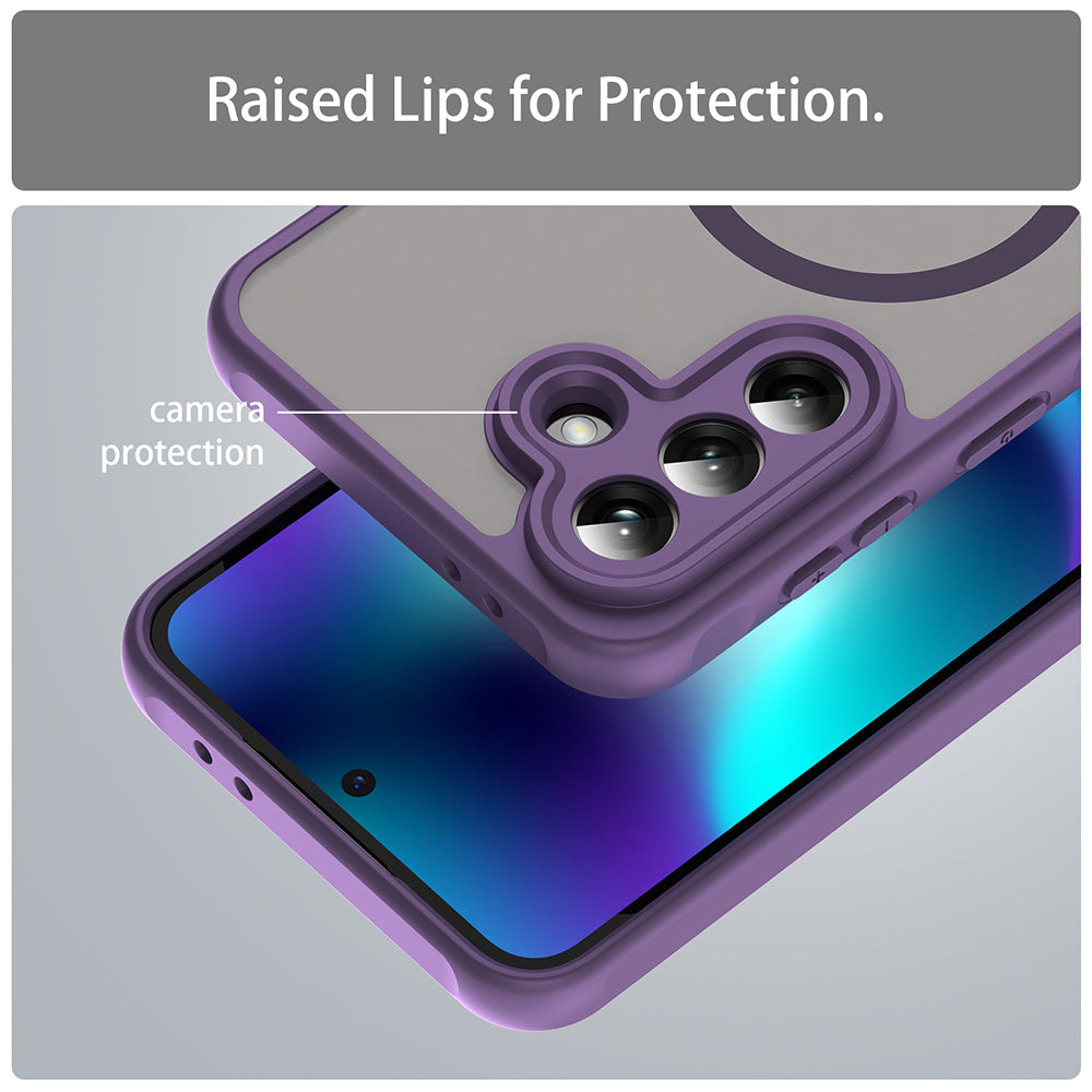 MagSafe Hülle für Samsung Galaxy A37 5G, Techsuit, HaloFrost II, Lila