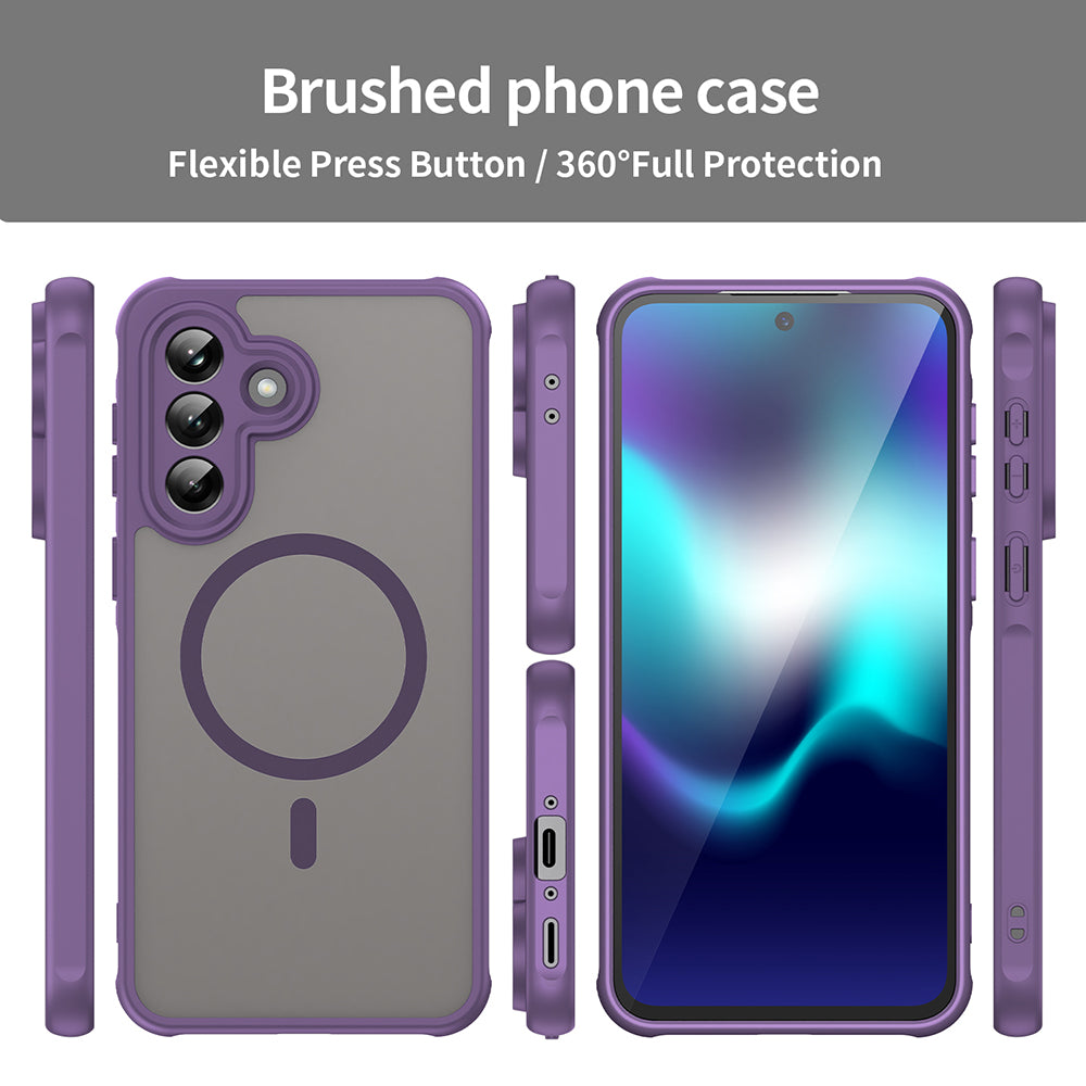 MagSafe Hülle für Samsung Galaxy A37 5G, Techsuit, HaloFrost II, Lila