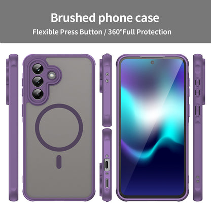 MagSafe Hülle für Samsung Galaxy A37 5G, Techsuit, HaloFrost II, Lila