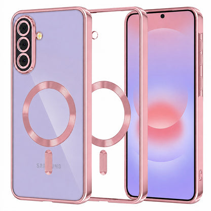 MagSafe-Hülle für Samsung Galaxy A37 5G, Techsuit, Luxury Crystal, Rosa