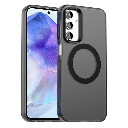 MagSafe-Hülle für Samsung Galaxy A55 5G A556, Techsuit, CandyCase, Schwarz