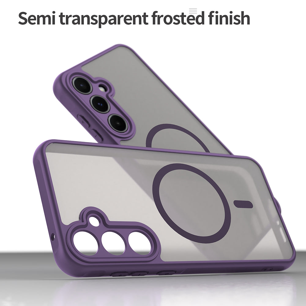 MagSafe-Hülle für Samsung Galaxy A55 5G A556, Techsuit, HaloFrost II, Lila