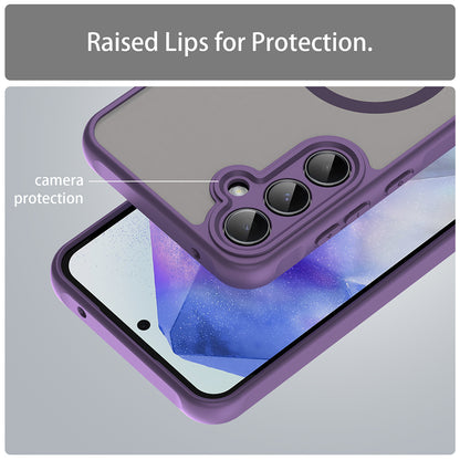 MagSafe-Hülle für Samsung Galaxy A55 5G A556, Techsuit, HaloFrost II, Lila