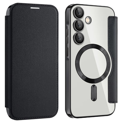MagSafe Case for Samsung Galaxy A55 5G A556, Techsuit, SmartMag Book, Black