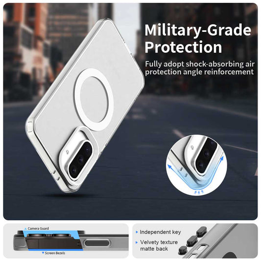 MagSafe-Hülle für Samsung Galaxy A56 A566, Techsuit, CandyCase, Weiß