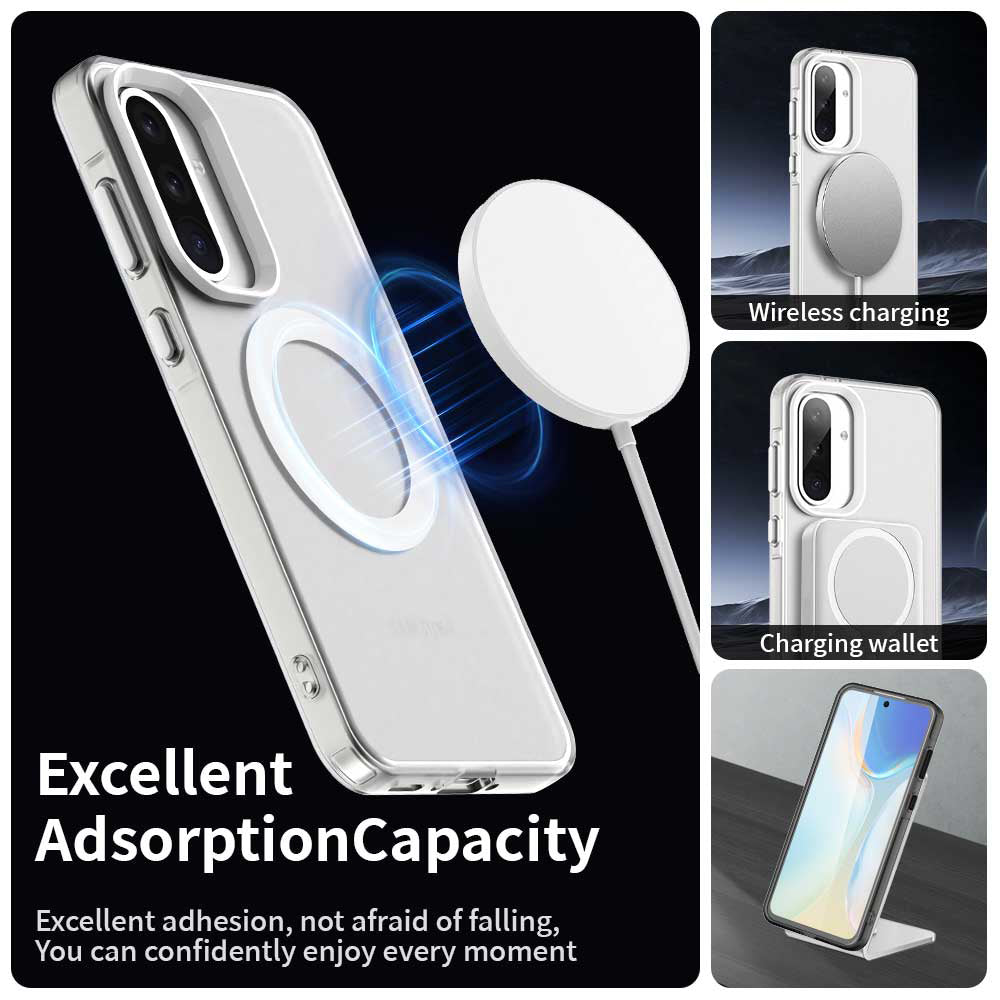 MagSafe Case for Samsung Galaxy A56 A566, Techsuit, CandyCase, White