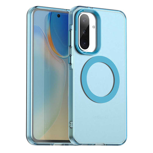 MagSafe-Hülle für Samsung Galaxy A56 A566, Techsuit, CandyCase, Blau