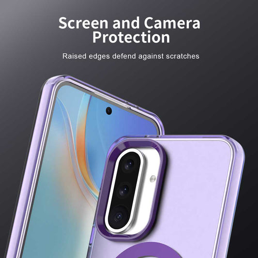 MagSafe-Hülle für Samsung Galaxy A56 A566, Techsuit, CandyCase, Lila