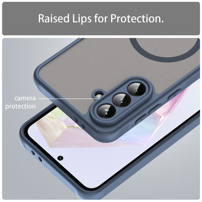 MagSafe-Hülle für Samsung Galaxy A56 A566, Techsuit, HaloFrost II, Marineblau