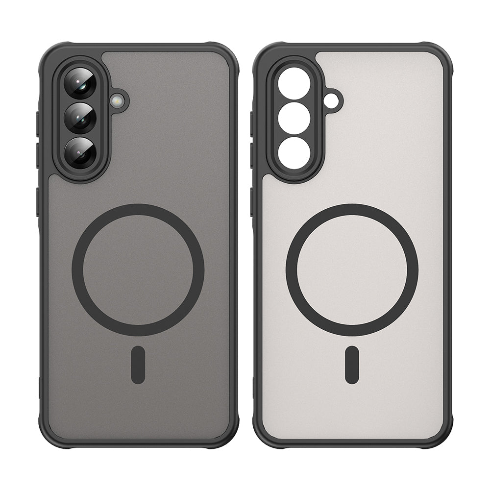 MagSafe-Hülle für Samsung Galaxy A56 A566, Techsuit, HaloFrost II, Schwarz