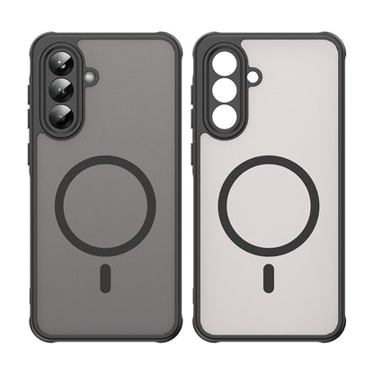 MagSafe-Hülle für Samsung Galaxy A56 A566, Techsuit, HaloFrost II, Schwarz