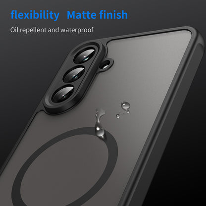 MagSafe-Hülle für Samsung Galaxy A56 A566, Techsuit, HaloFrost II, Schwarz