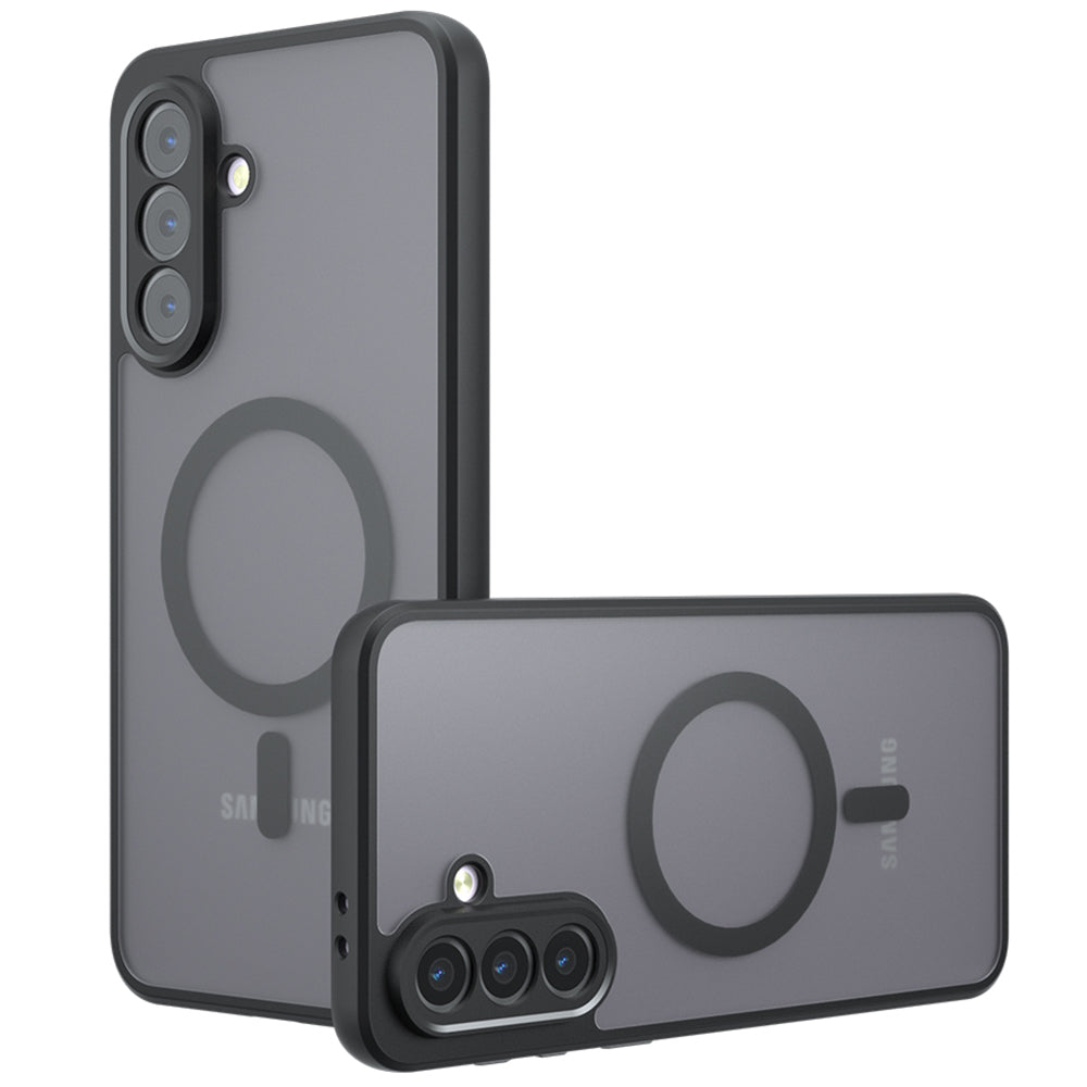 MagSafe-Hülle für Samsung Galaxy A56 A566, Techsuit, PureFrost, Satin Schwarz