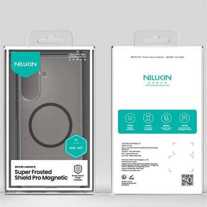 MagSafe-Hülle für Samsung Galaxy A57 5G, Nillkin, Super Shield Pro, Schwarz Transparent