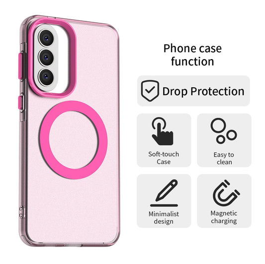 MagSafe Hülle für Samsung Galaxy A57 5G, Techsuit, CandyCase, Rosa