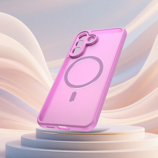 MagSafe Hülle für Samsung Galaxy A57 5G, Techsuit, HaloFrost II, Rosa