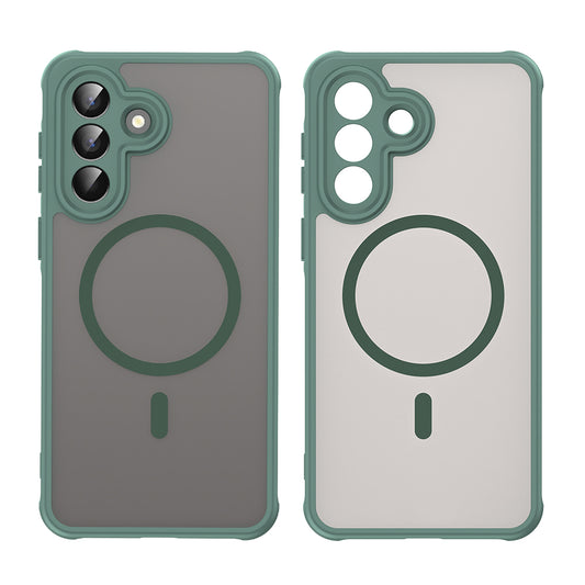 MagSafe Hülle für Samsung Galaxy A57 5G, Techsuit, HaloFrost II, Grün