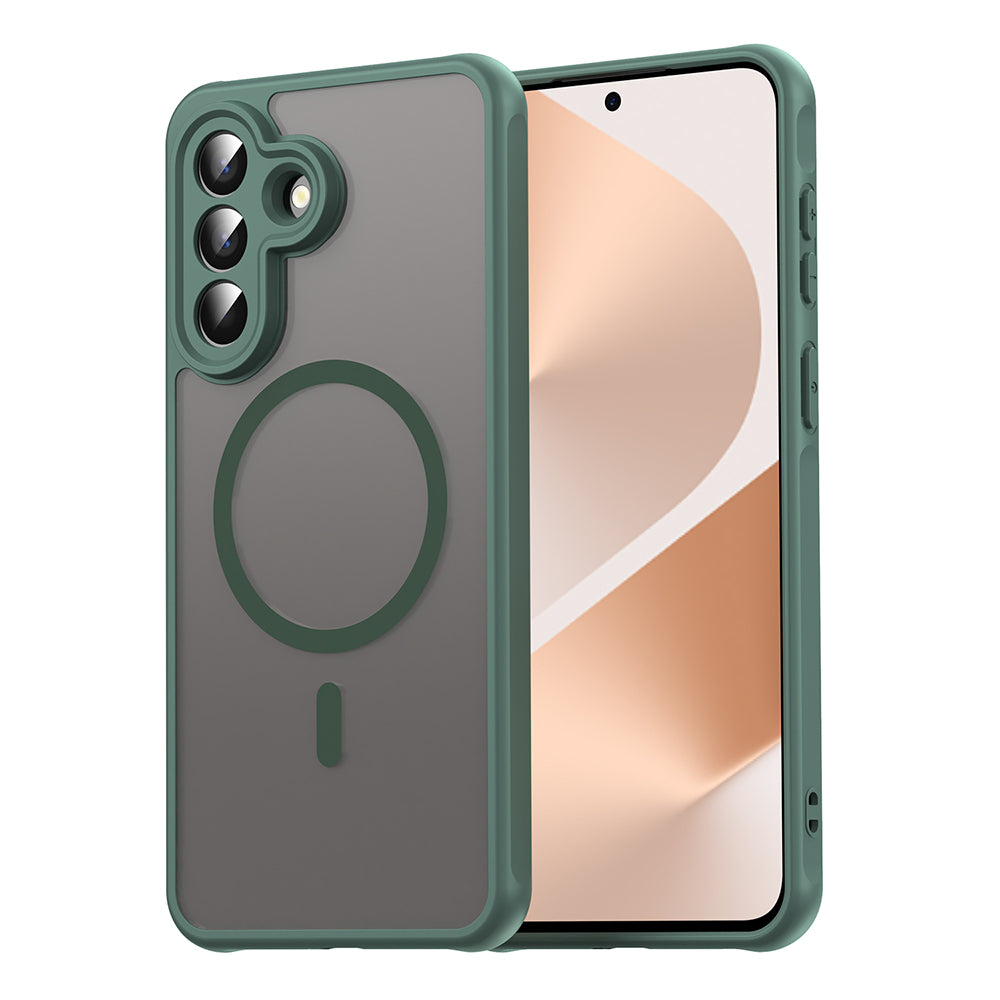 MagSafe Case for Samsung Galaxy A57 5G, Techsuit, HaloFrost II, Green