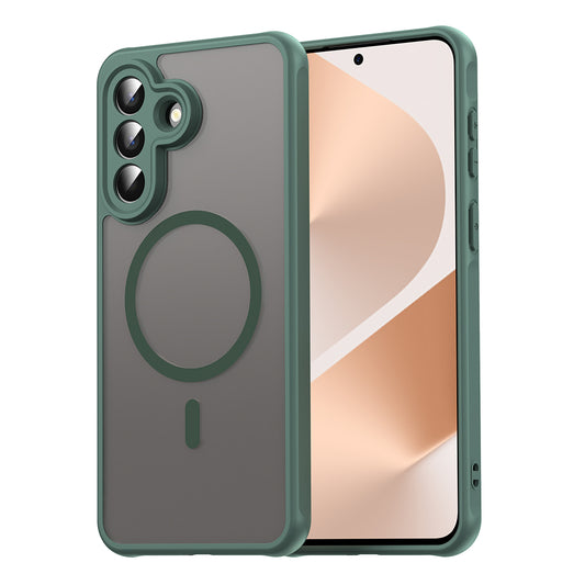 MagSafe Hülle für Samsung Galaxy A57 5G, Techsuit, HaloFrost II, Grün