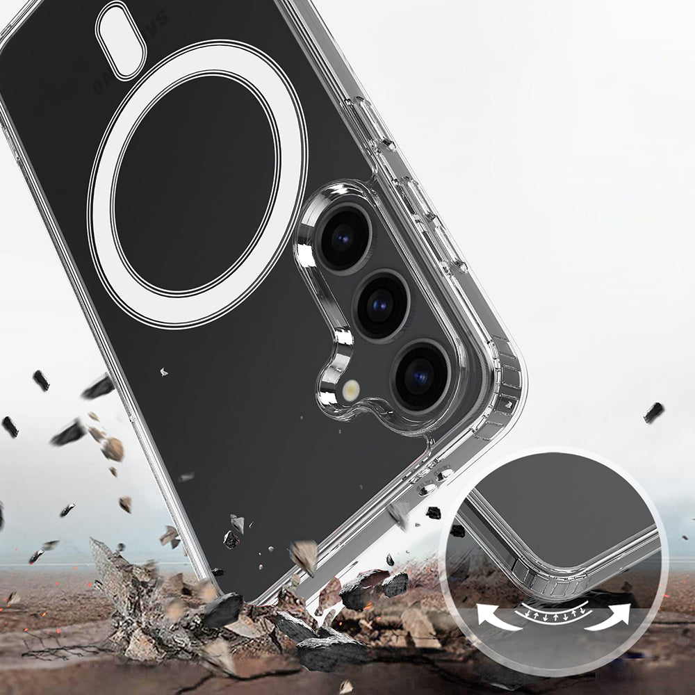 MagSafe Hülle für Samsung Galaxy A57 5G, Techsuit, Pro, Transparent
