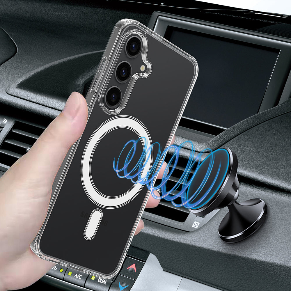 MagSafe Hülle für Samsung Galaxy A57 5G, Techsuit, Pro, Transparent