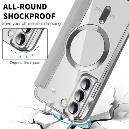 MagSafe Case for Samsung Galaxy S22 5G S901, Techsuit, SmartMag Book, Gray