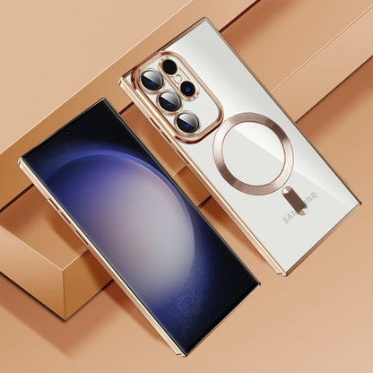MagSafe-Hülle für Samsung Galaxy S22 Ultra 5G S908, Techsuit, Luxury Crystal, Dunkelgrün