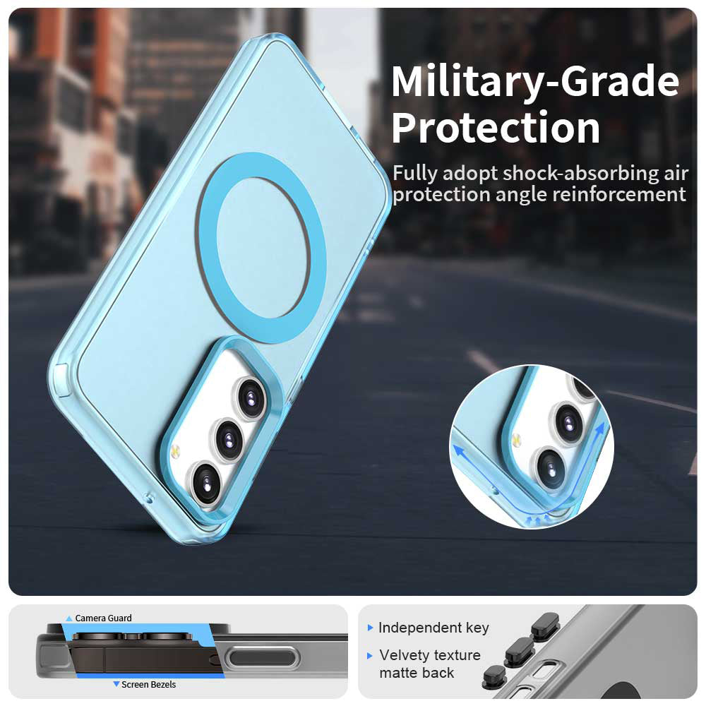 MagSafe Case for Samsung Galaxy S23+ S916, Techsuit, CandyCase, Blue