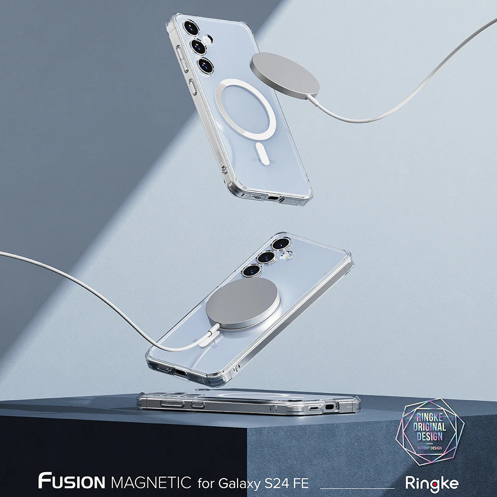 MagSafe-Hülle für Samsung Galaxy S24 FE S721, Ringke, Fusion, Transparent