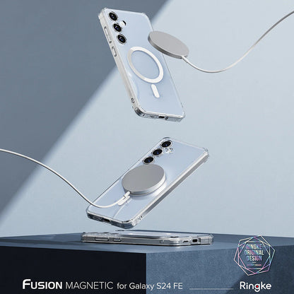 MagSafe-Hülle für Samsung Galaxy S24 FE S721, Ringke, Fusion, Transparent