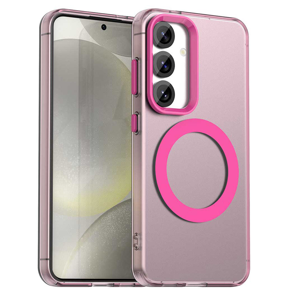 MagSafe-Hülle für Samsung Galaxy S24 FE S721, Techsuit, CandyCase, Rosa
