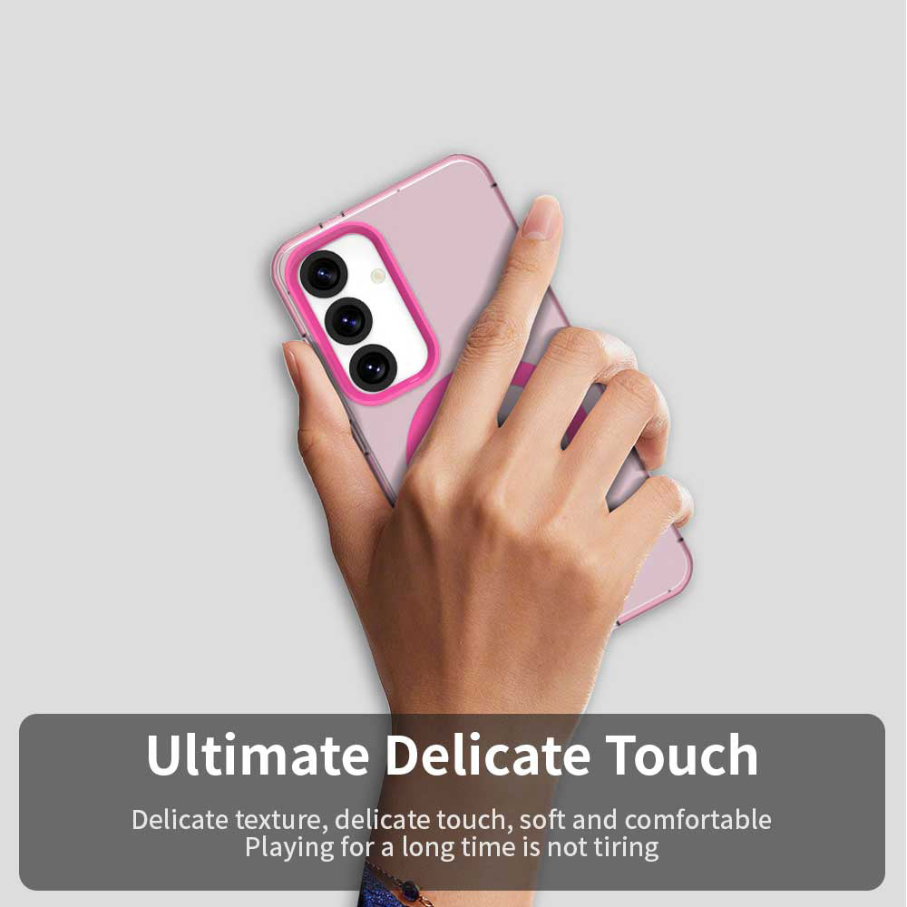 MagSafe-Hülle für Samsung Galaxy S24 FE S721, Techsuit, CandyCase, Rosa