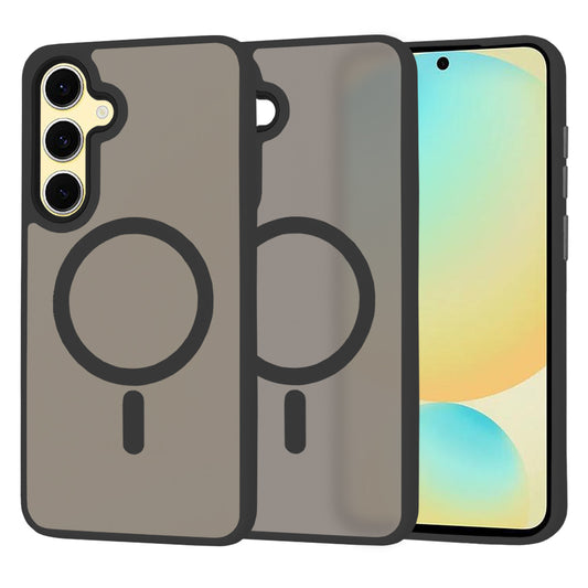 MagSafe Hülle für Samsung Galaxy S24 FE S721, Techsuit, HaloFrost, Schwarz