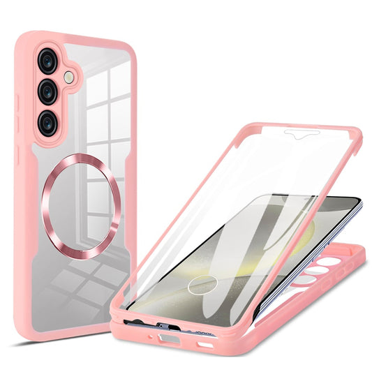 MagSafe-Hülle für Samsung Galaxy S24+ S926, Techsuit, ColorVerse 360, Rosa