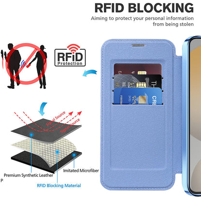 MagSafe Case for Samsung Galaxy S24+ S926, Techsuit, SmartMag Book, Blue