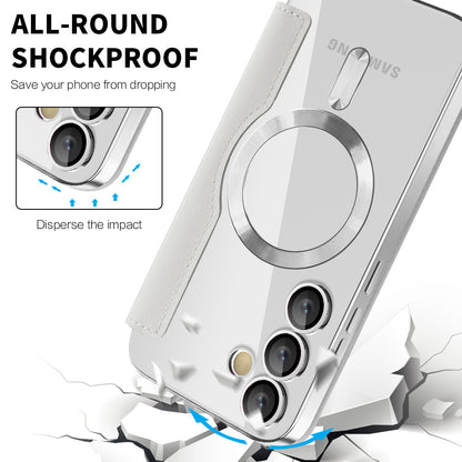 MagSafe Case for Samsung Galaxy S24 S921, Techsuit, SmartMag Book, Gray