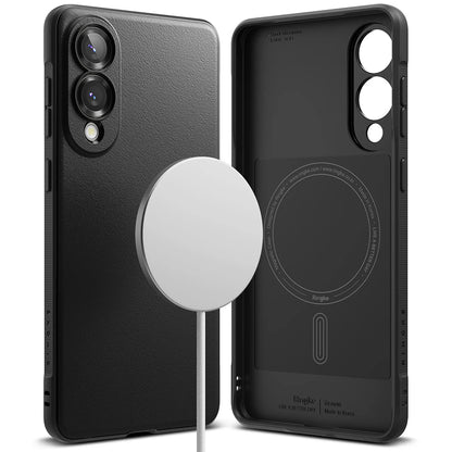 MagSafe-Hülle für Samsung Galaxy S25 Edge S937, Ringke, Onyx, Schwarz