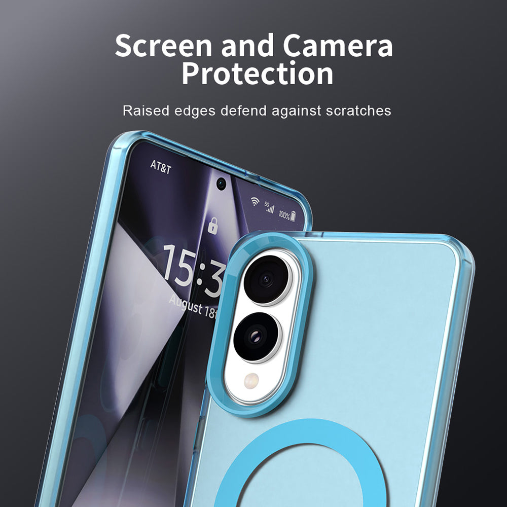 MagSafe-Hülle für Samsung Galaxy S25 Edge S937, Techsuit, CandyCase, Blau