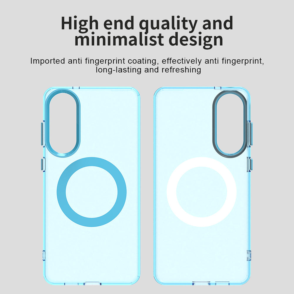 MagSafe-Hülle für Samsung Galaxy S25 Edge S937, Techsuit, CandyCase, Blau