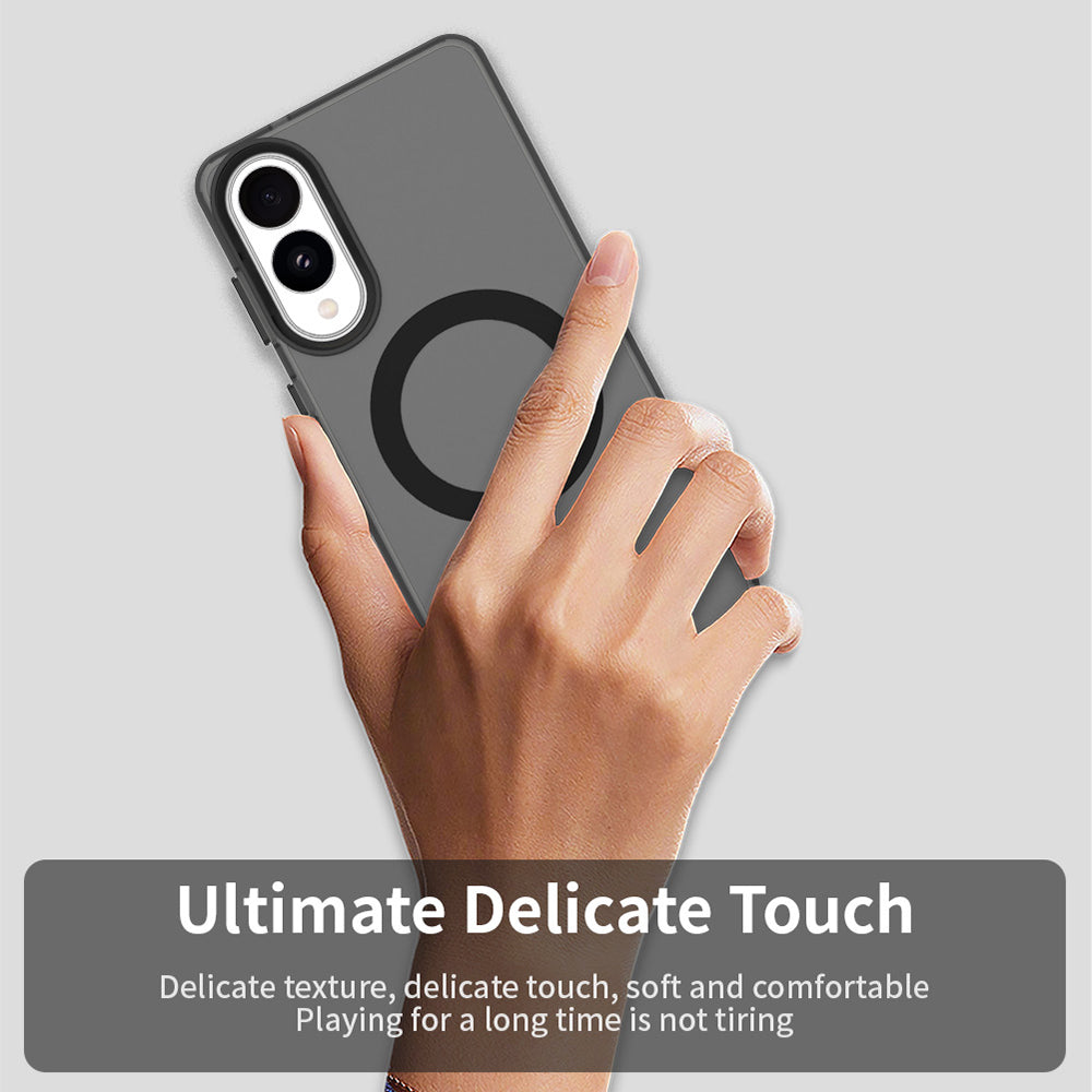 MagSafe-Hülle für Samsung Galaxy S25 Edge S937, Techsuit, CandyCase, Schwarz