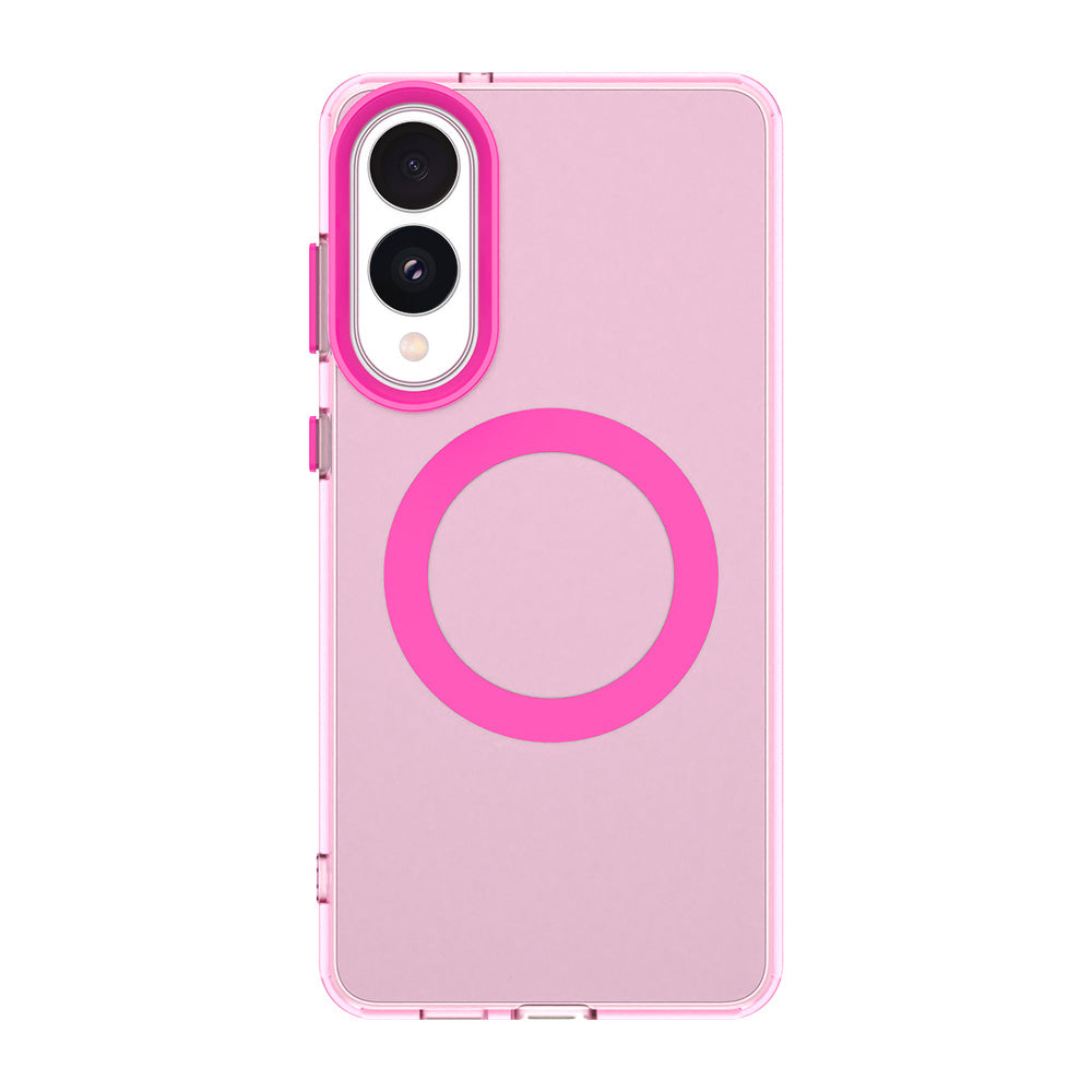 MagSafe-Hülle für Samsung Galaxy S25 Edge S937, Techsuit, CandyCase, Rosa