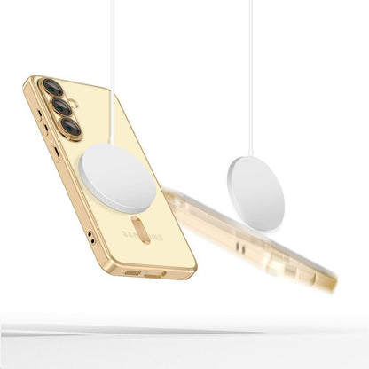 MagSafe-Hülle für Samsung Galaxy S25 Edge S937, Techsuit, Luxury Crystal, Hellviolett