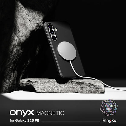 MagSafe-Hülle für Samsung Galaxy S25 FE, Ringke, Onyx, Schwarz