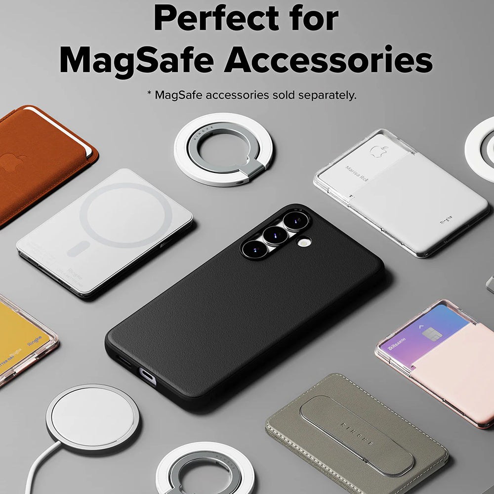 MagSafe-Hülle für Samsung Galaxy S25 FE, Ringke, Onyx, Schwarz
