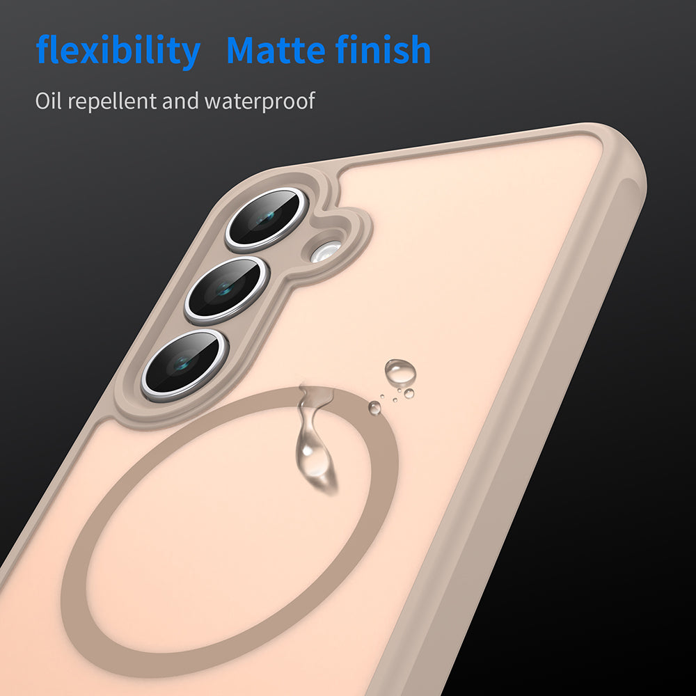 MagSafe-Hülle für Samsung Galaxy S25 FE, Techsuit, HaloFrost II, Gold