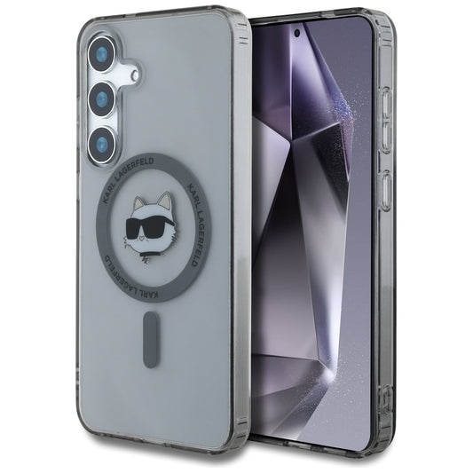 MagSafe Hülle für Samsung Galaxy S25+ S936, Karl Lagerfeld, IML Choupette's Head, Schwarz