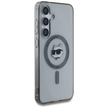 MagSafe Case for Samsung Galaxy S25+ S936, Karl Lagerfeld, IML Choupette's Head, Black