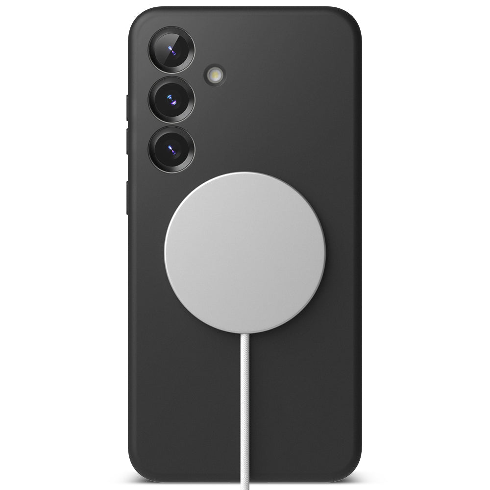 MagSafe Hülle für Samsung Galaxy S25+ S936, Ringke, Silikon, Schwarz